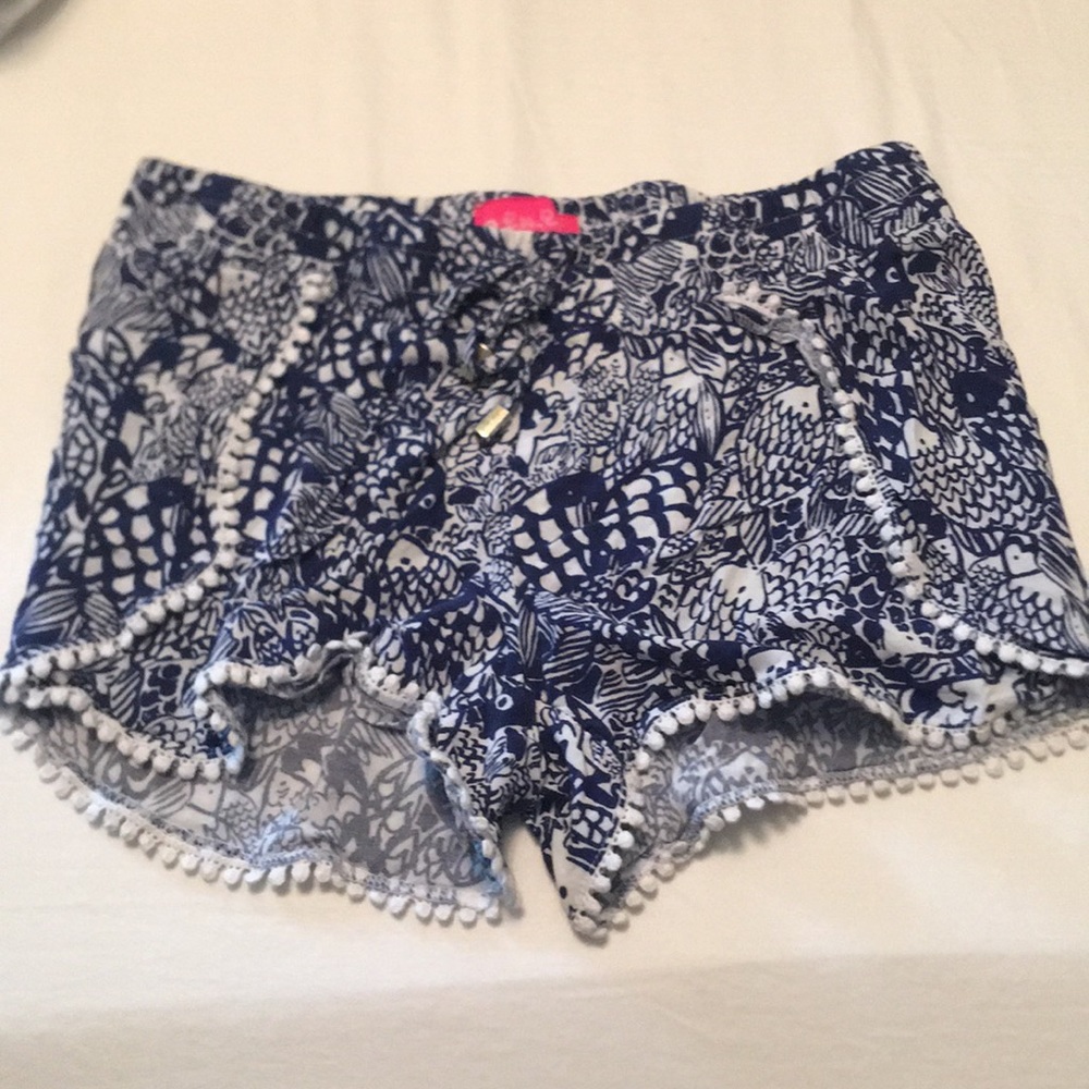 Lilly Pulitzer for Target blue white shorts sz XS